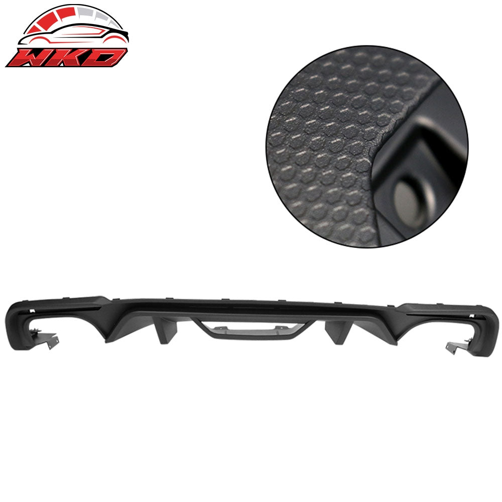 Fits 18-23 Ford Mustang S550 2-Door GT Style OE Matte Black PP Rear Diffuser