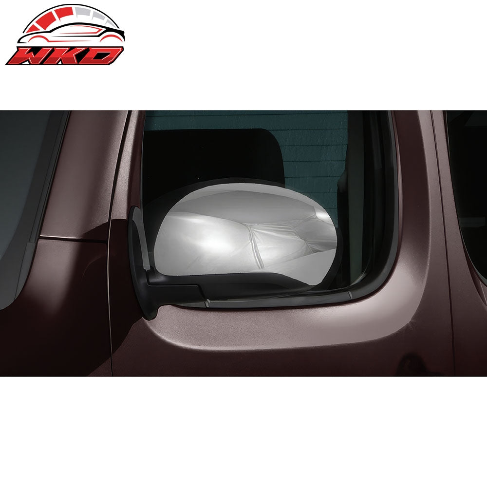 Fits 09-14 Nissan Cube 11-14 Juke Rear View Mirror Covers Cap Overlay Chrome ABS