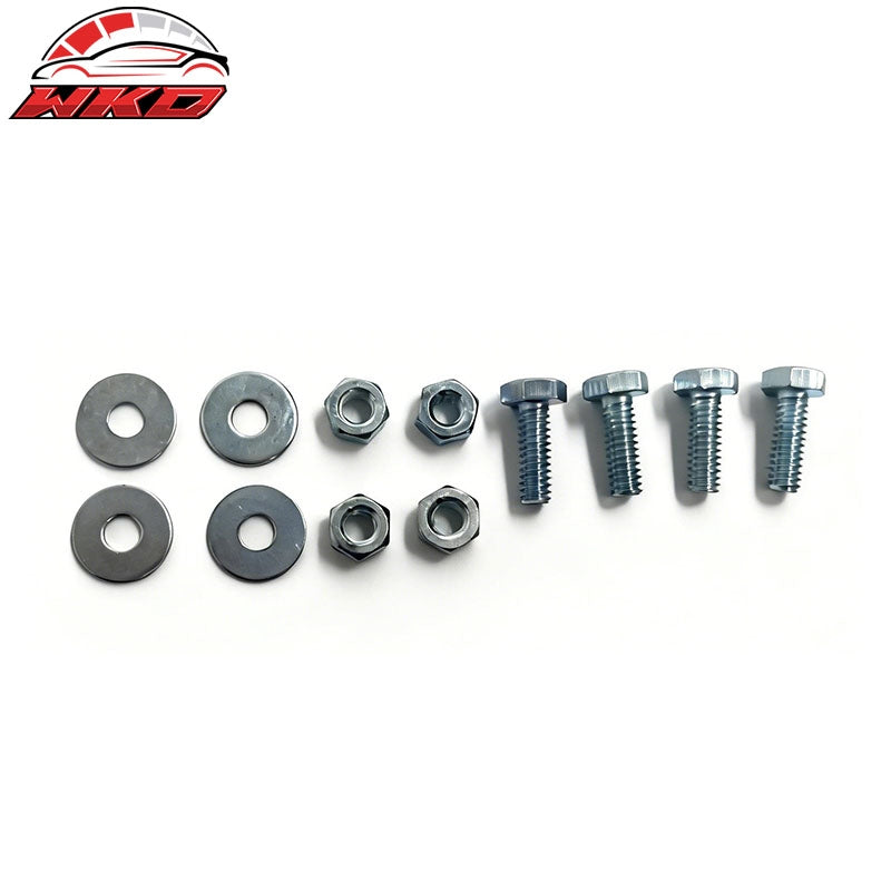 Fits 95-97 Nissan Pickup 2PCS Chrome Front Bumper Lower Grille - Billet Style