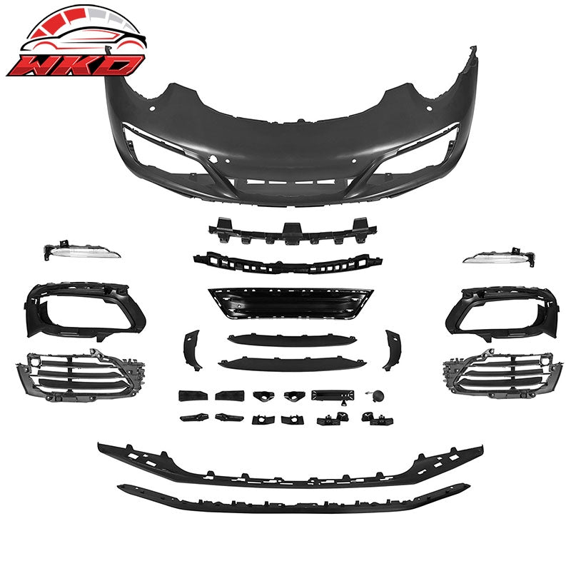 Wholesale 12-19 Porsche 911 OE Style Front Bumper Cover w/ DRL Upgrade 991.1 to 991.2 - Wikond Auto