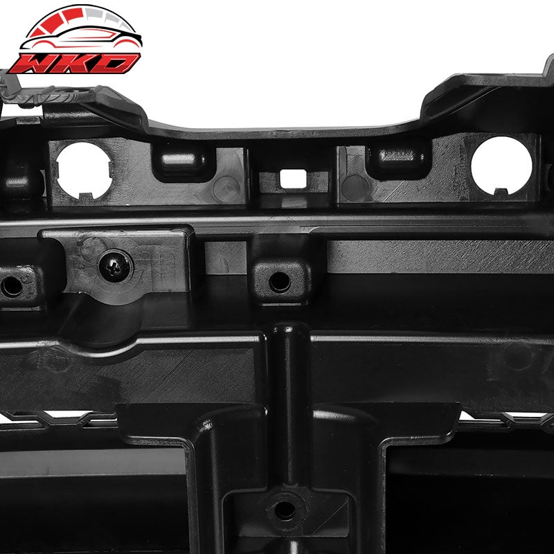 Fits 19-24 Ram 1500 Rebel Style Front Bumper Hood Grille Replacement Gloss Black