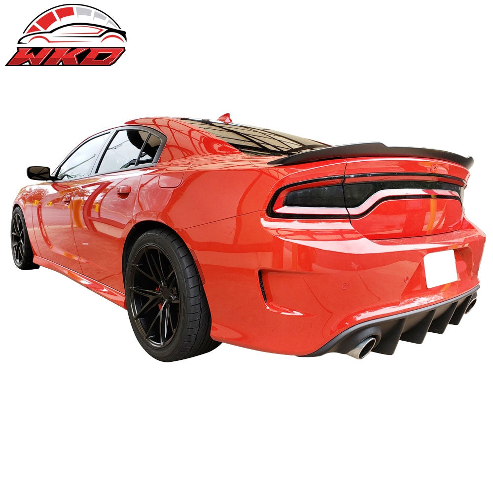 Fits 15-23 Dodge Charger SRT Rear Bumper Cover Conversion Replacement Kits PP