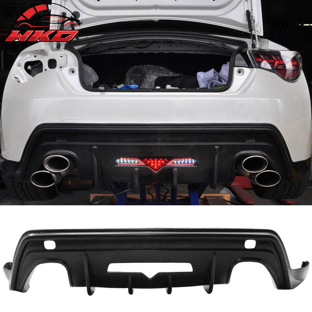 Fits 13-16 Scion FR-S/Toyota 86/13-20 Subaru BRZ PU Rear Bumper Lip Type-T Style