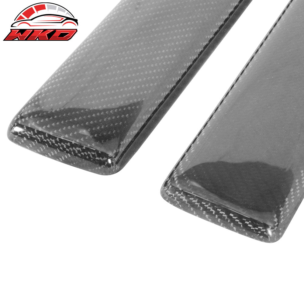 Fits 10-14 Ford Mustang Rear Bumper Lip Aprons Spats Carbon Fiber