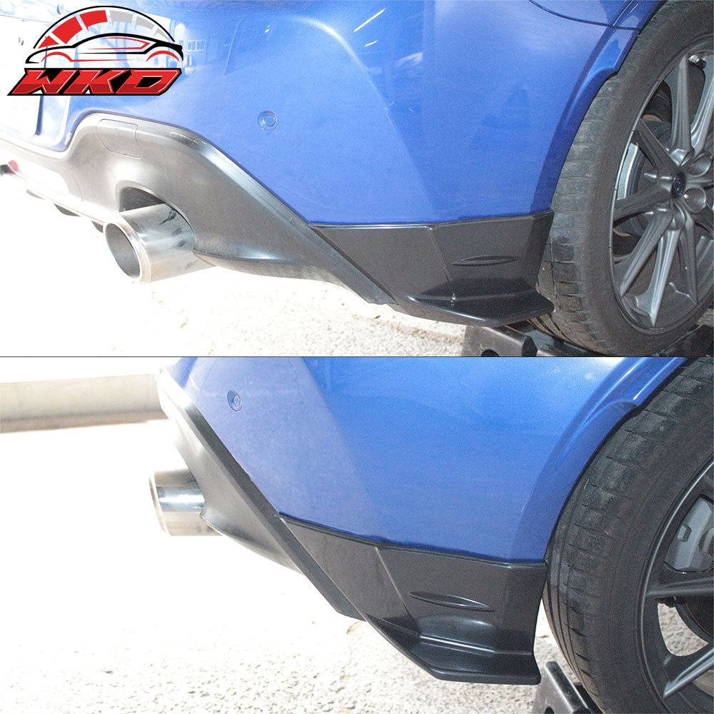 Fits 22-26 Toyota GR86/Subaru BRZ STI Style Rear Bumper Side Apron Splitters PP