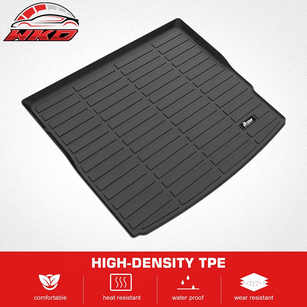 Fits 23-25 Nissan ARIYA 3D TPE All Weather Anti-Slip Rear Cargo Trunk Tray Mats