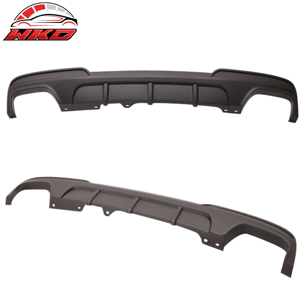 Fits 11-16 BMW F10 5 Series MP Style Rear Bumper Lip Diffuser Quad Twin Exhaust