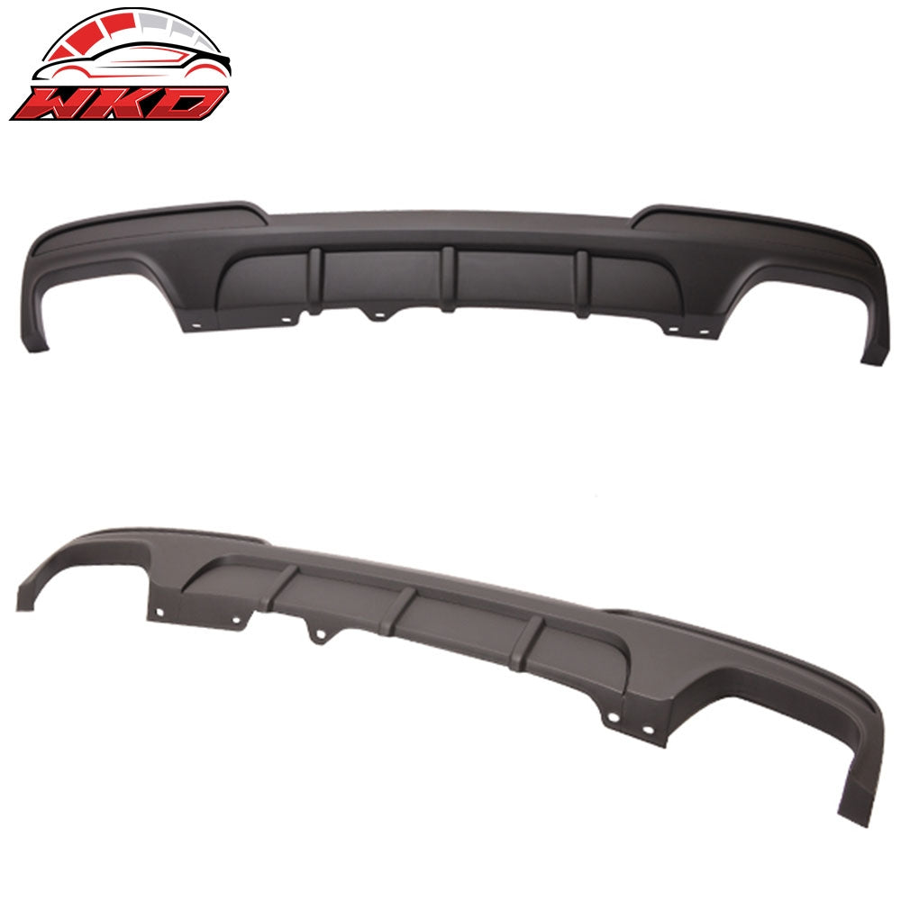 Fits 11-16 BMW F10 5 Series MP Style Rear Bumper Lip Diffuser Quad Twin Exhaust