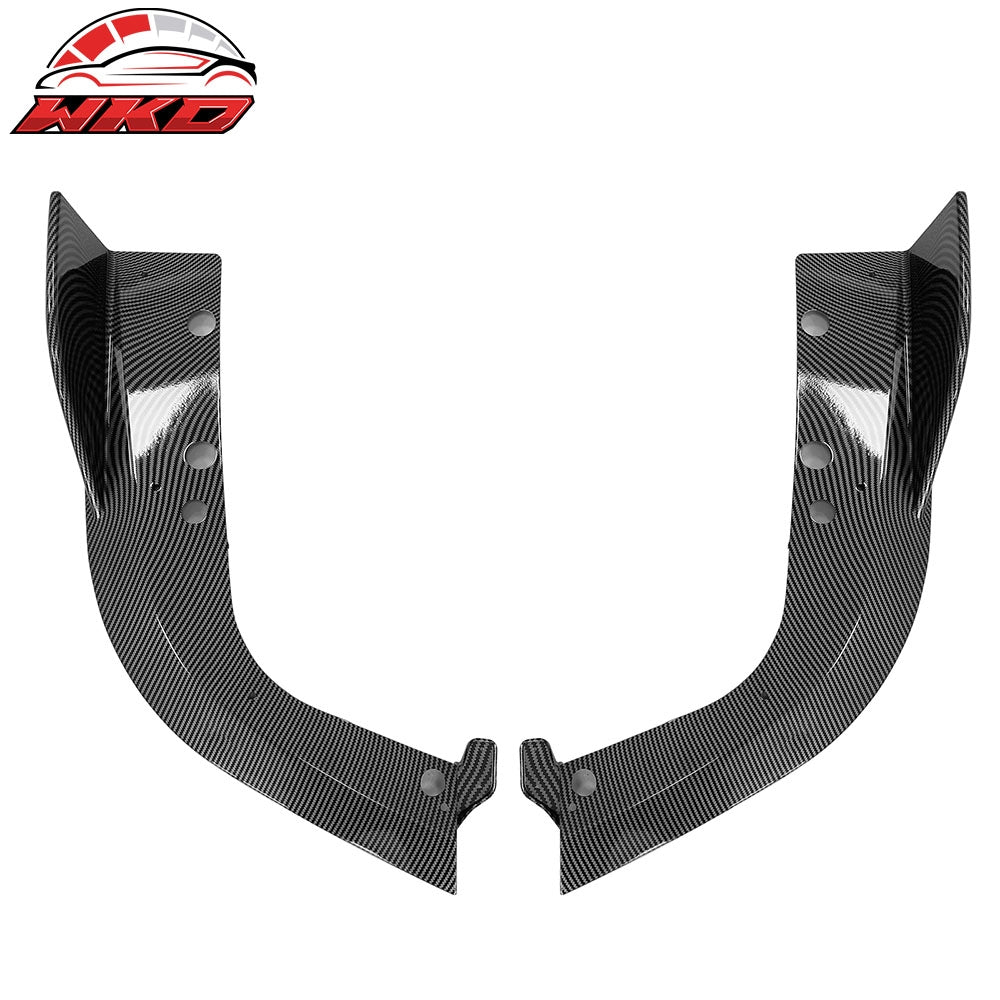 Fits 19-25 BMW G05 X5 M Sport Rear Bumper Lip Diffuser Carbon Fiber Print 3PC