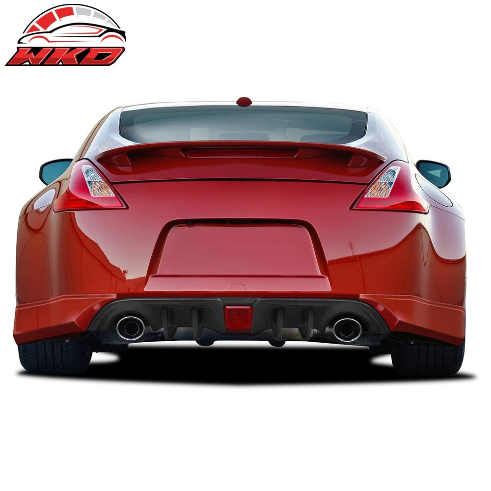 2009-20 Nissan 370Z Rear Bumper Lip Diffuser Valance Vortex Shark 4 Fins - PP | Wholesale - Wikond Auto