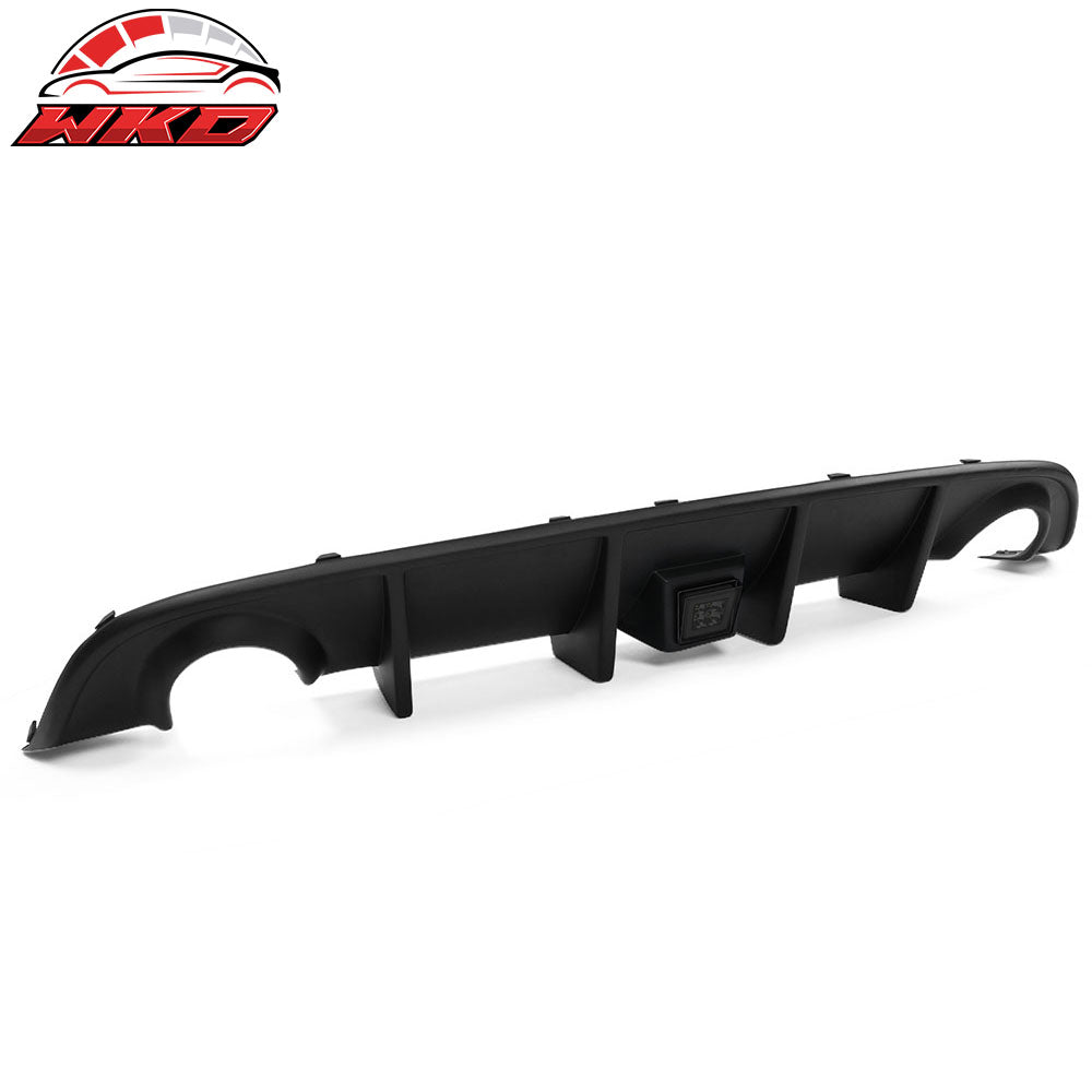 Fits 15-23 Dodge Charger PP Rear Bumper Diffuser Lip w/ Smoke Brake Light
