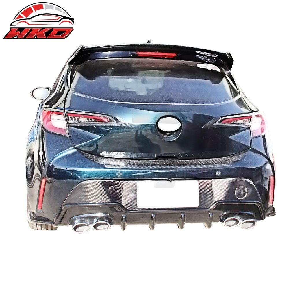 Fits 19-22 Toyota Corolla Auris Hatchback Rear Lip Diffuser & Apron Painted #218