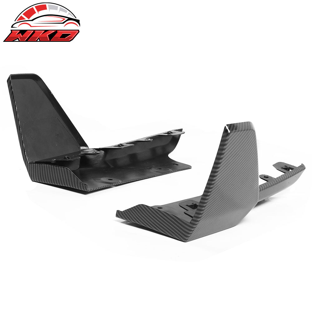 Fits 19-23 BMW G05 X5 M Sport Rear Diffuser + 2PC Rear Canard Carbon Fiber Print