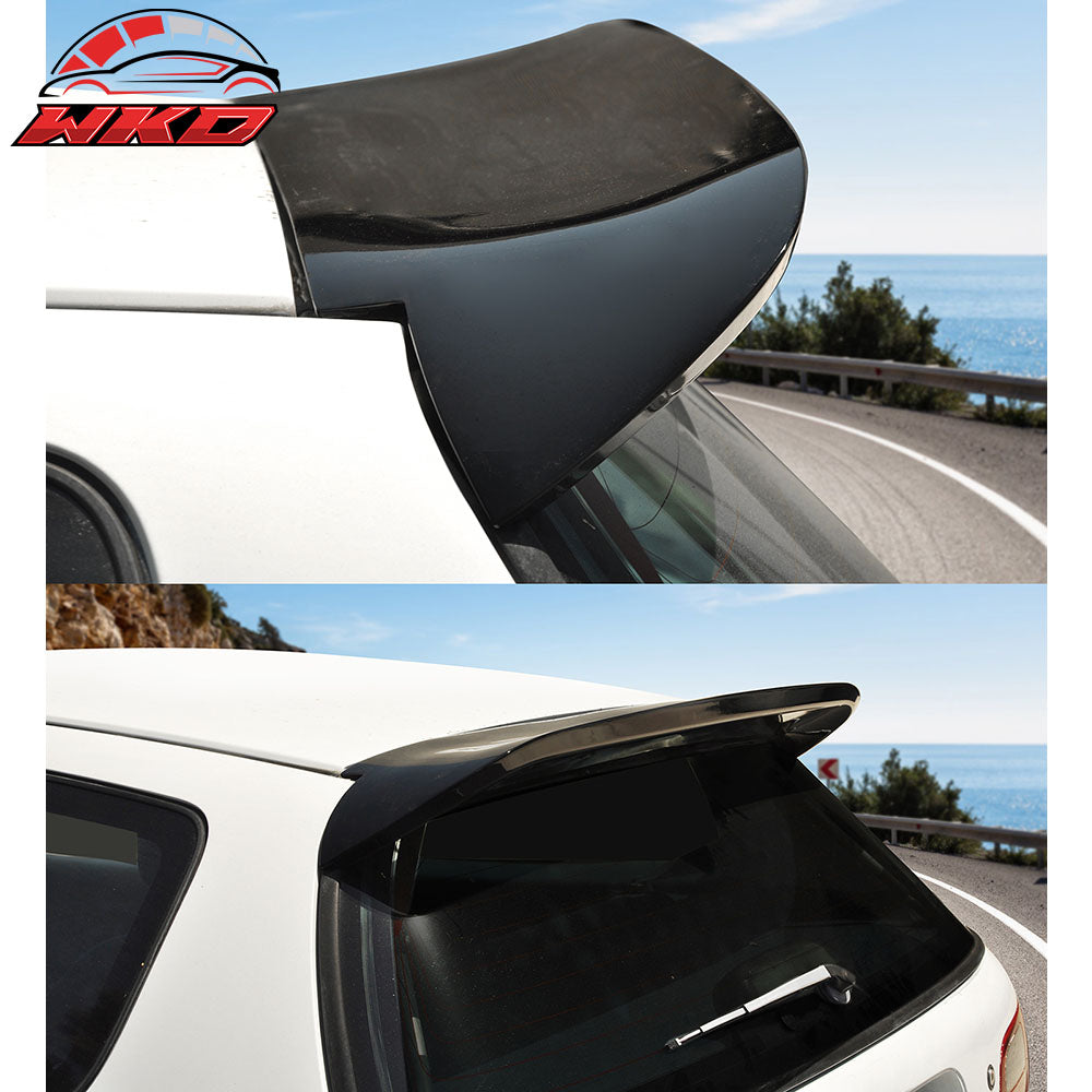 Fits 92-95 Honda Civic Hatchback Rear Roof Window Spoiler Wing ABS Gloss Black