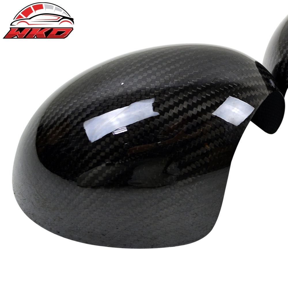 Closeout! Fits 07-13 Mini Cooper R56 Rear Side Mirror Cover Guard Carbon Fiber