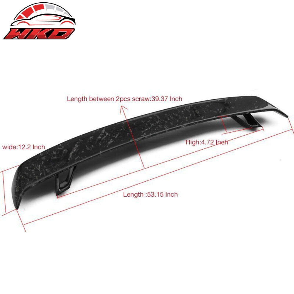 Universal Racing Rear Trunk Lid Spoiler Wing Lip Carbon Fiber CF