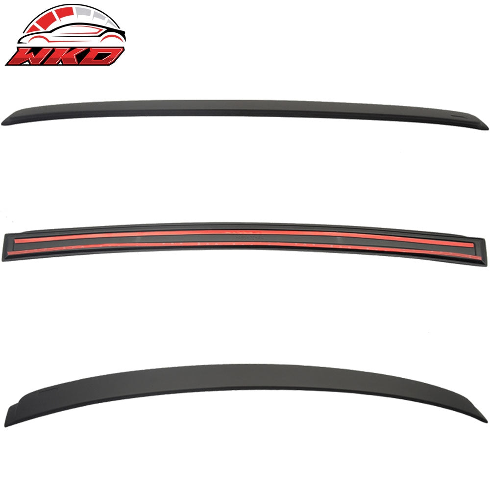 Fits 06-11 BMW E90 3-Series 4-Door AC Style Matte Black Rear Roof Spoiler ABS