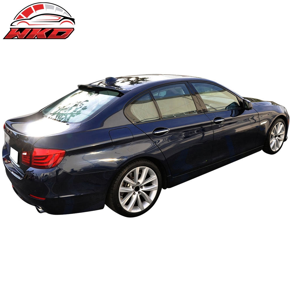 Fits 11-16 BMW F10 5 Series Sedan H Style Rear Roof Spoiler Wing Unpainted ABS