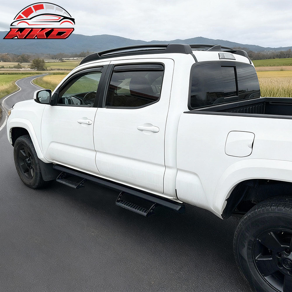 Fits 05-22 Toyota Tacoma Double Running Boards Nerf Bars
