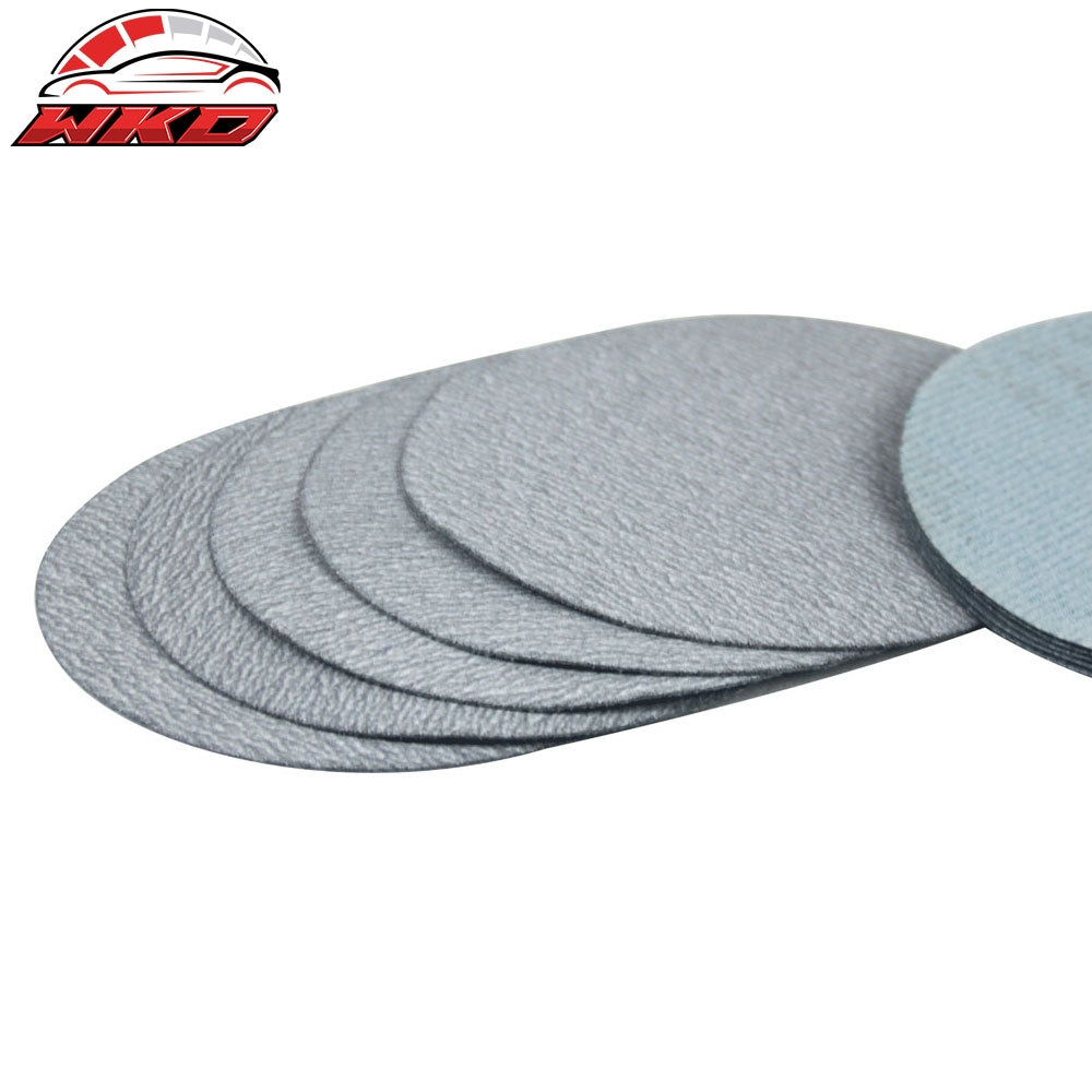 100PC 5Inch 127mm 240 Grit Auto Sanding Disc No Hole Sandpaper Sheets Sand Paper