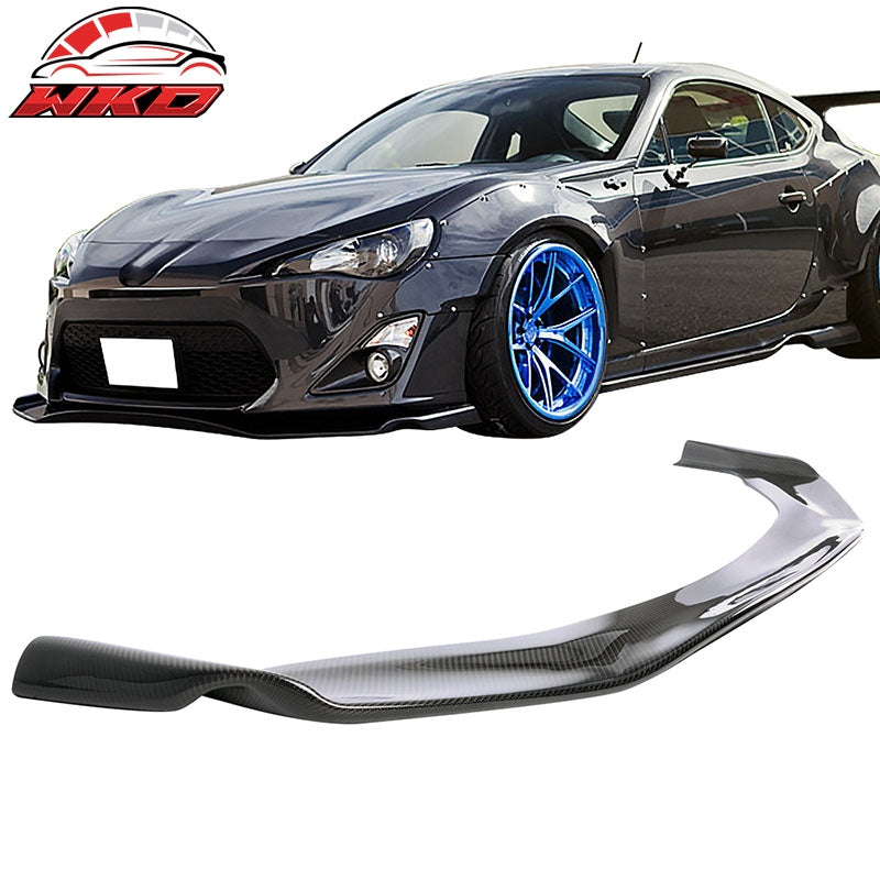 Fits 13-16 Scion FR-S FRS GR Style Front Bumper Lip Spoiler Matte Carbon Fiber