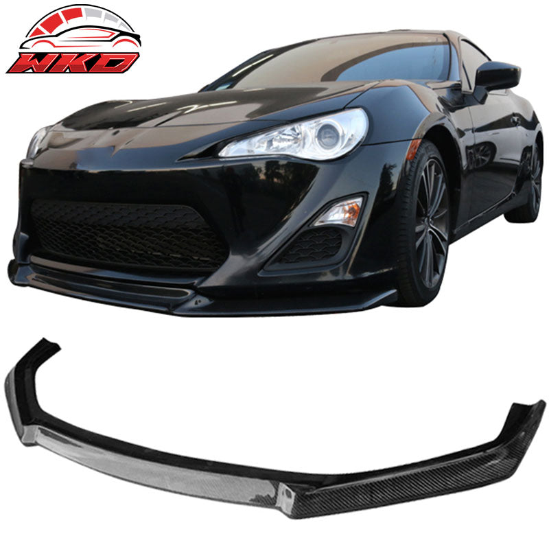 Fits 13-16 Scion FRS FR-S CS Style Front Bumper Lip - Carbon Fiber CF