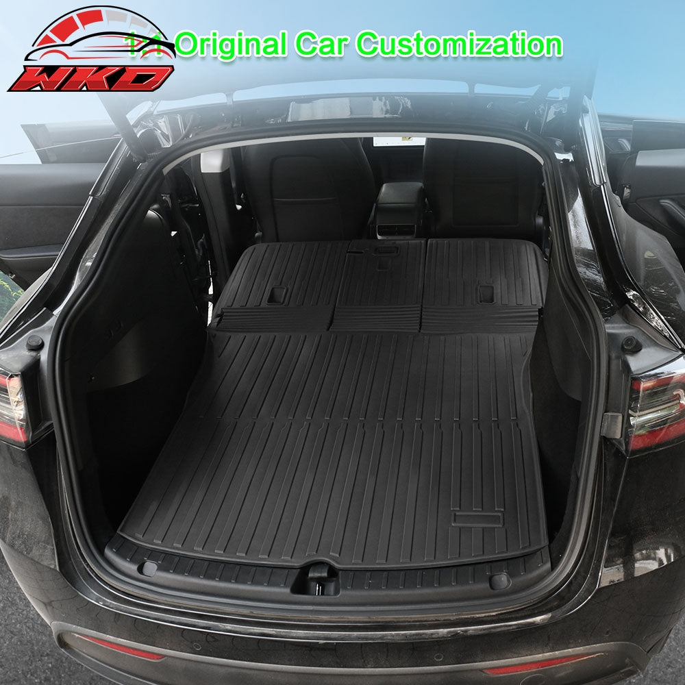 Fits 20-24 Tesla Model Y All Weather Back Seat Cover Protector Cargo Liner TPE
