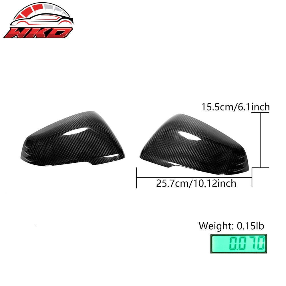 Dry Carbon Fiber Fits 20-25 Toyota GR Supra A90 A91 MK5 Side Mirror Covers Gloss