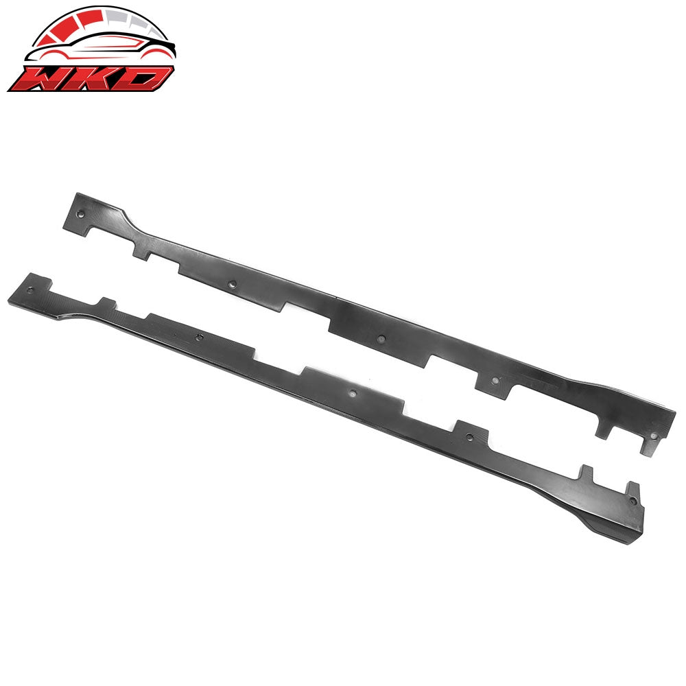 Fits 18-22 Honda Accord IKON Style 2PCS Side Skirts Extension Carbon Fiber Print