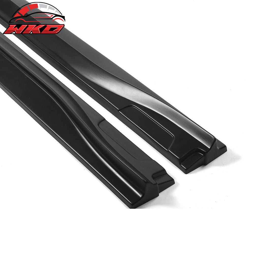 Fits 21-24 Ford Mustang Mach-E Matte Black Side Skirts Extension Rocker Panel PP