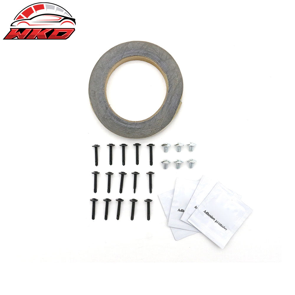 Fits 20-24 Tesla Model Y V2 Style Matte Black Side Skirts Diffuser Splitter ABS