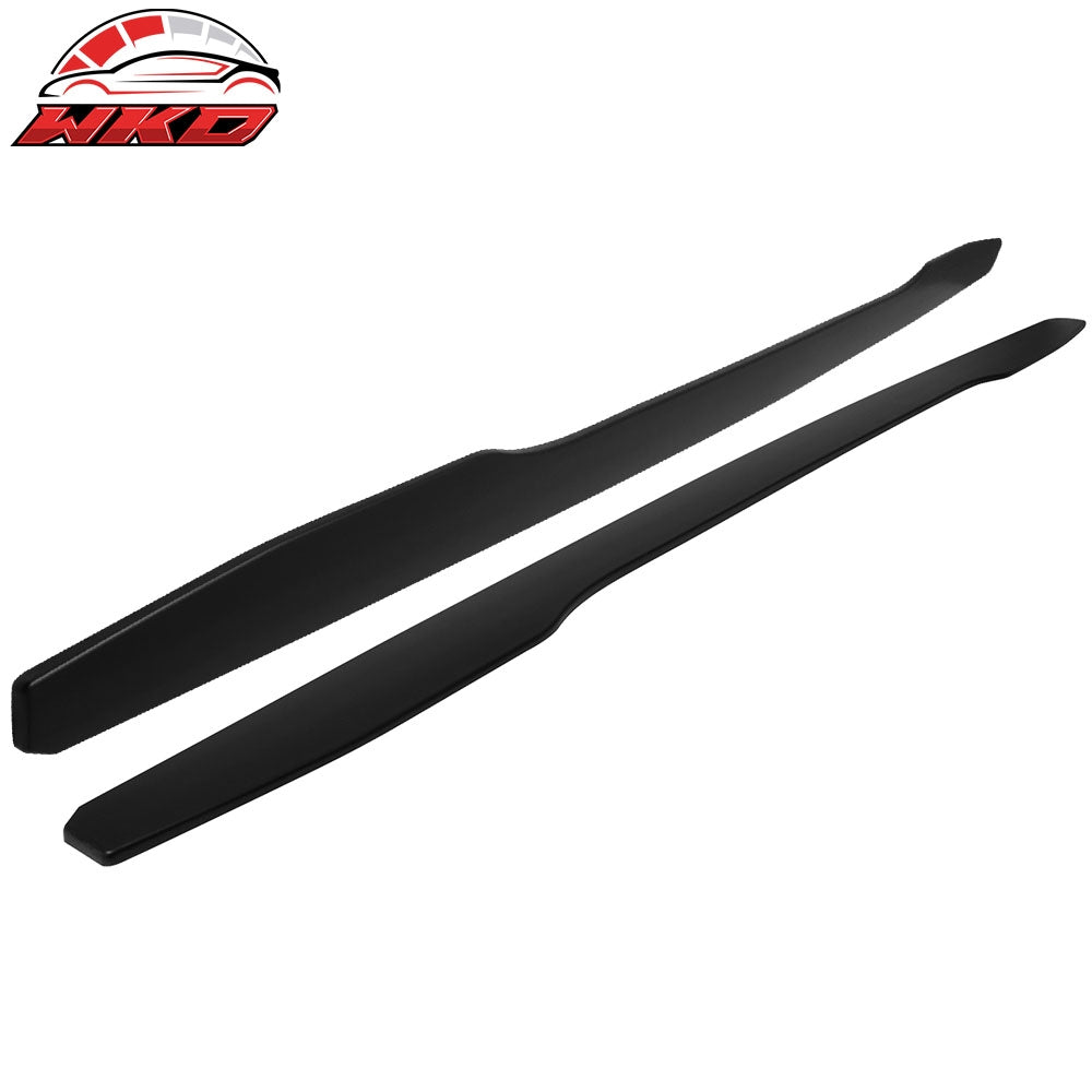 Fits 11-16 BMW F10 5 Series IKON Style 2PC Side Skirt Extension Rocker Panel ABS