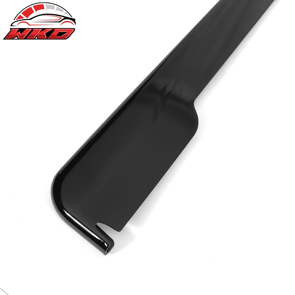 Fits 15-21 Subaru WRX STI 4PCS Side Skirts PP Painted #D4S Crystal Black Silica