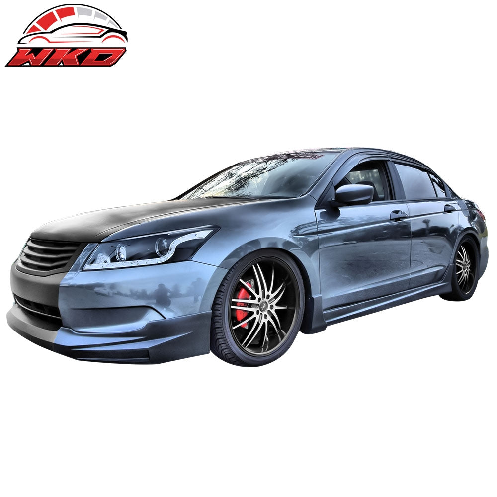2008-12 Honda Accord 4DR JDM Style Side Skirts PP Rocker Panel Extension 2PC | Wholesale - Wikond Auto