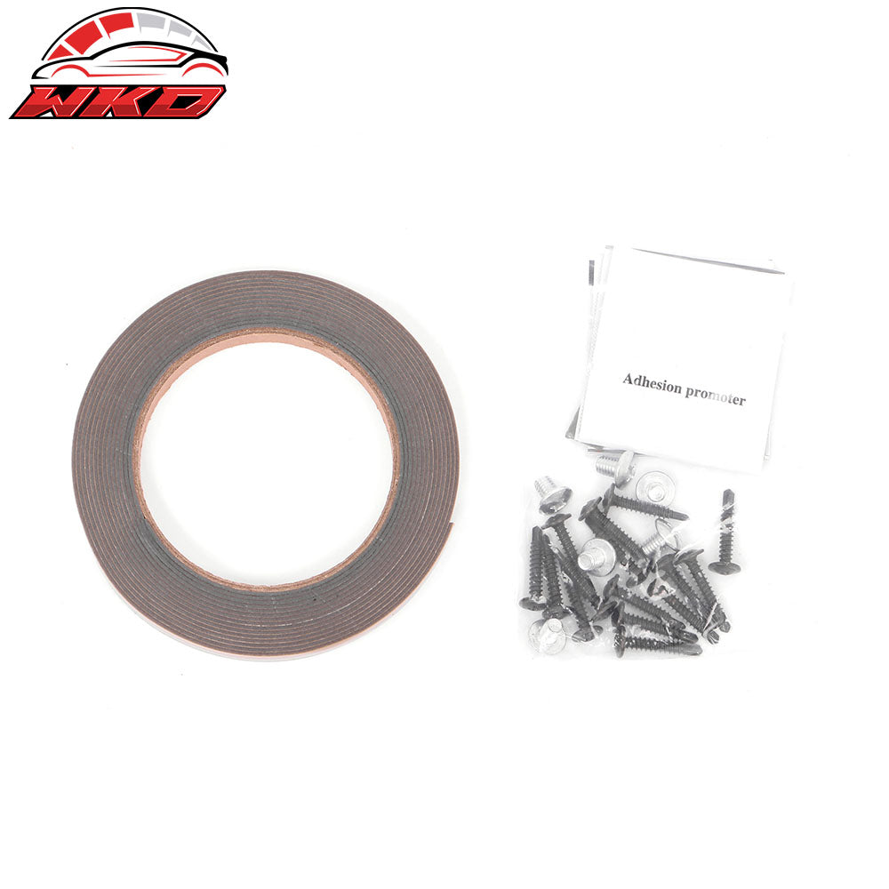 Fits 20-24 Tesla Model Y V3 Style Side Skirts Panel Matte Carbon Fiber Print ABS