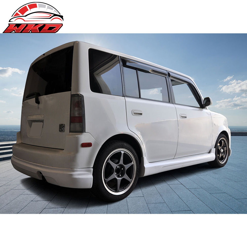 Fits 03-07 Scion xB Wagon K-Style Side Skirts Extension Rocker Panel Pair PU