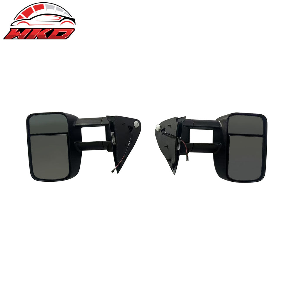 For 97-04 Ford F-150 F-250 LD Side View Towing Mirrors Manual w/ LED Turn Signal