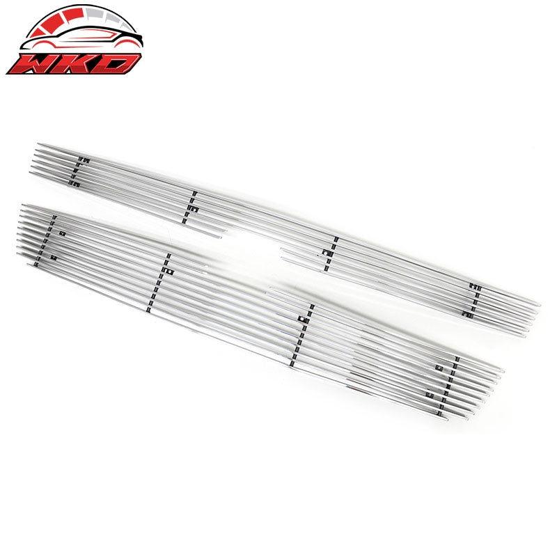 Fits 2005-2007 Silverado 1500 2500 3500 Horizontal Billet Grille Chrome Aluminum