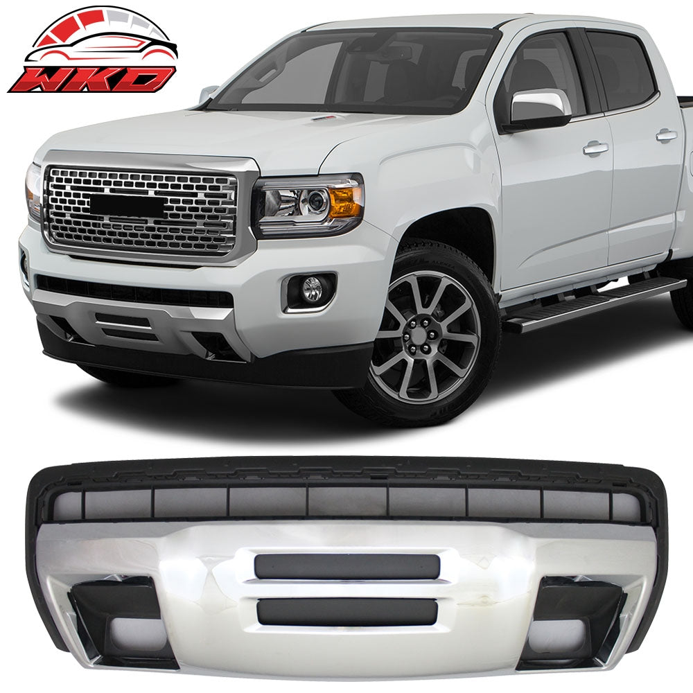 Fits 15-20 GMC Canyon Front Bumper Skid Plate - Chrome