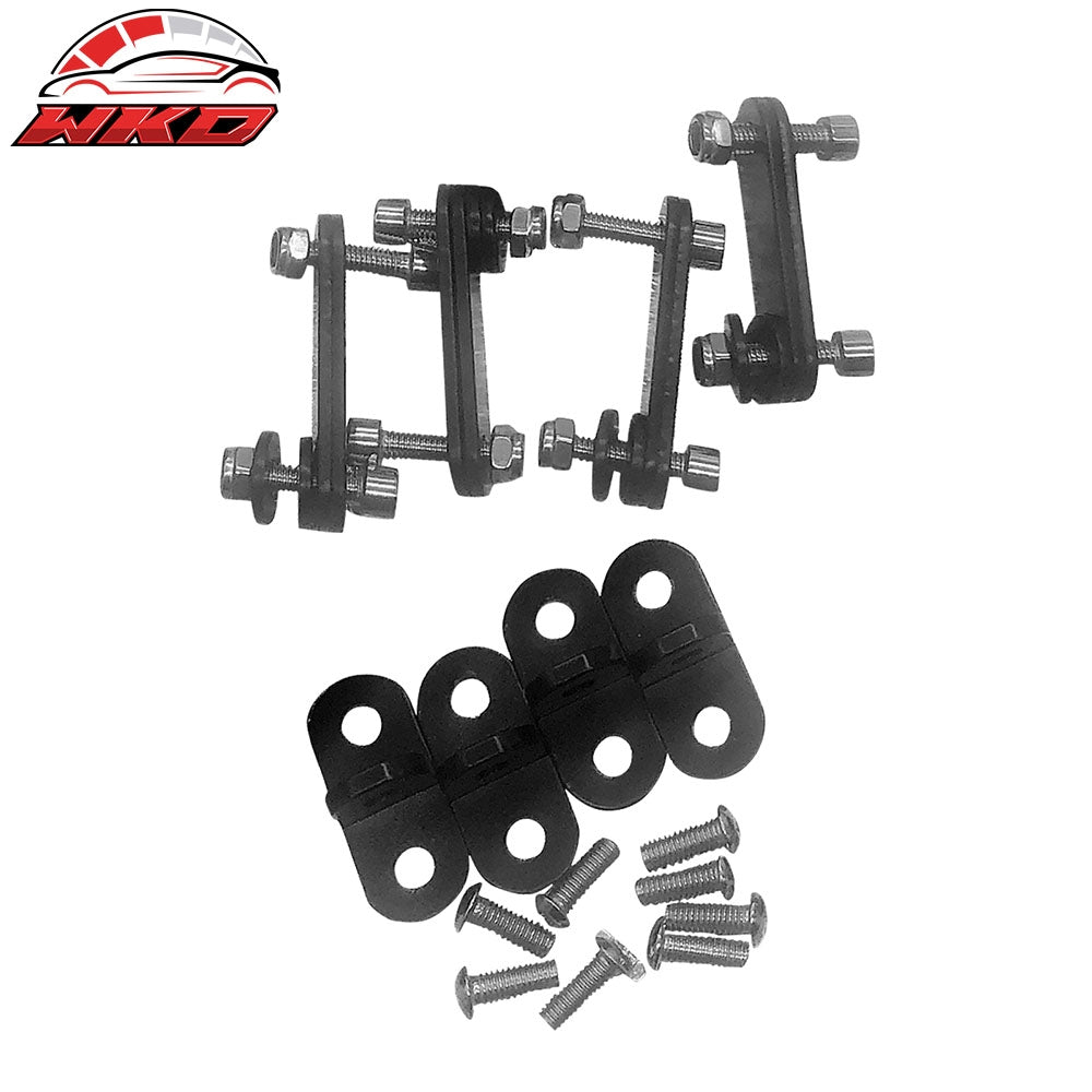 Universal 2PCS Spoiler Leg Brackets Racing Car Rear Trunk Side Plate V5 Style