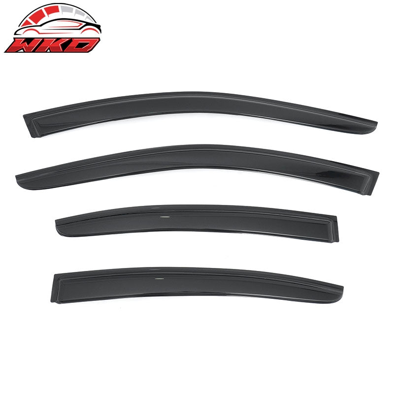 Fits 10-14 Subaru Legacy Sedan 4PCS Window Visors Smoke Acrylic Deflectors Set