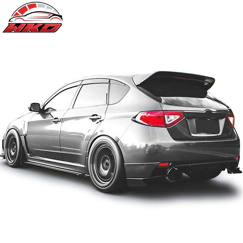 Fits 08-11 Subaru Impreza WRX Sti Wagon Extension Roof Spoiler Wing CF
