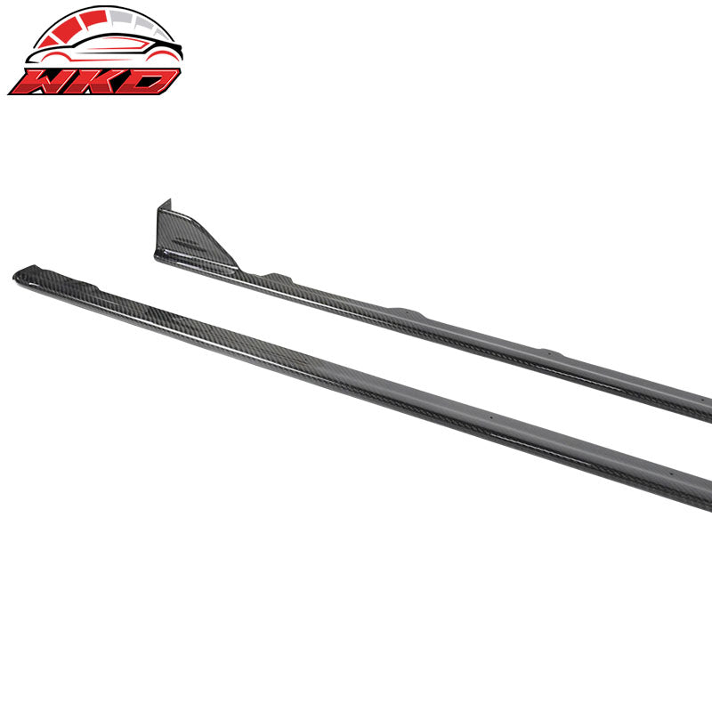 Wholesale 15-21 Subaru WRX STI Sedan Side Skirts Extension - Carbon Fiber (CF) - Wikond Auto
