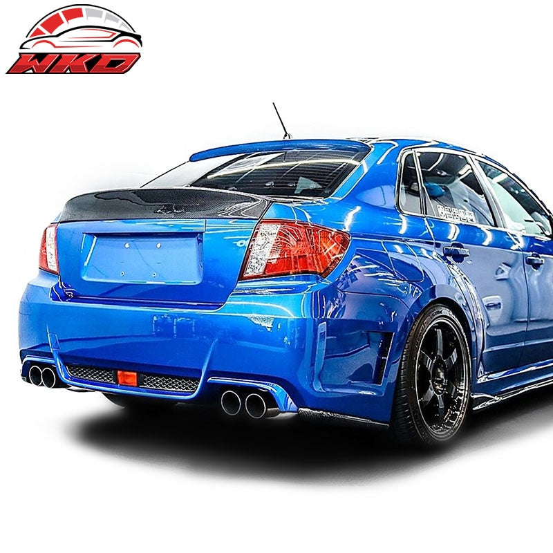 Fits 08-14 Subaru WRX 4Dr 08-11 Impreza STi Rear Trunk Spoiler Wing CF