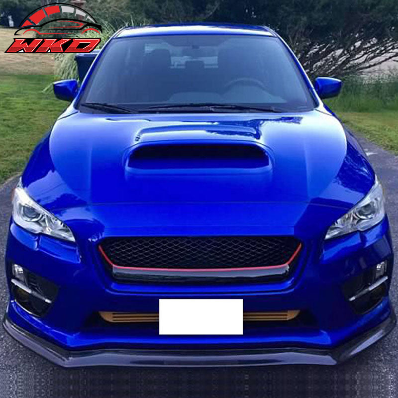 Fits 15-21 Subaru WRX STI CS Style Real Carbon Fiber Front Bumper Lip Spoiler