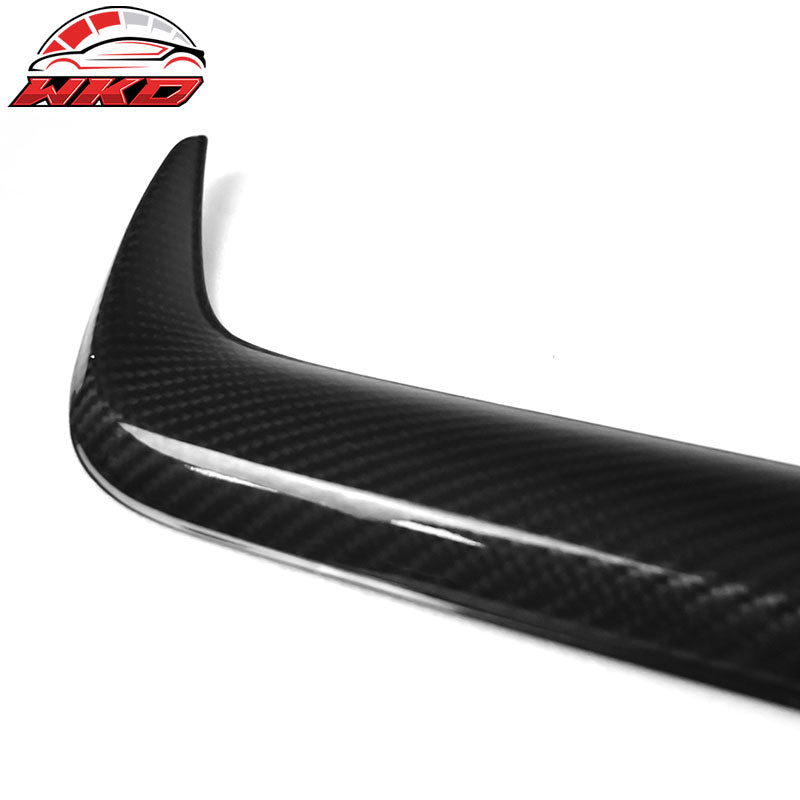 Fits 15-17 Subaru WRX STI Front Grille Grill Garnish Cover Trim Carbon Fiber CF