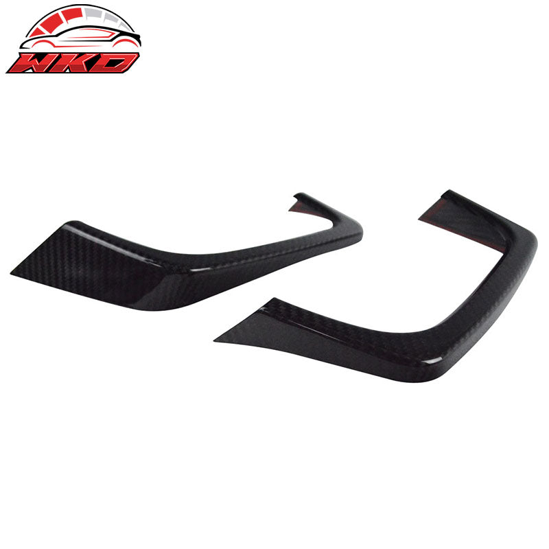 Fits 15-21 Subaru WRX STI Rear Exhaust Pipe Cover Heat Shield Matte Carbon Fiber
