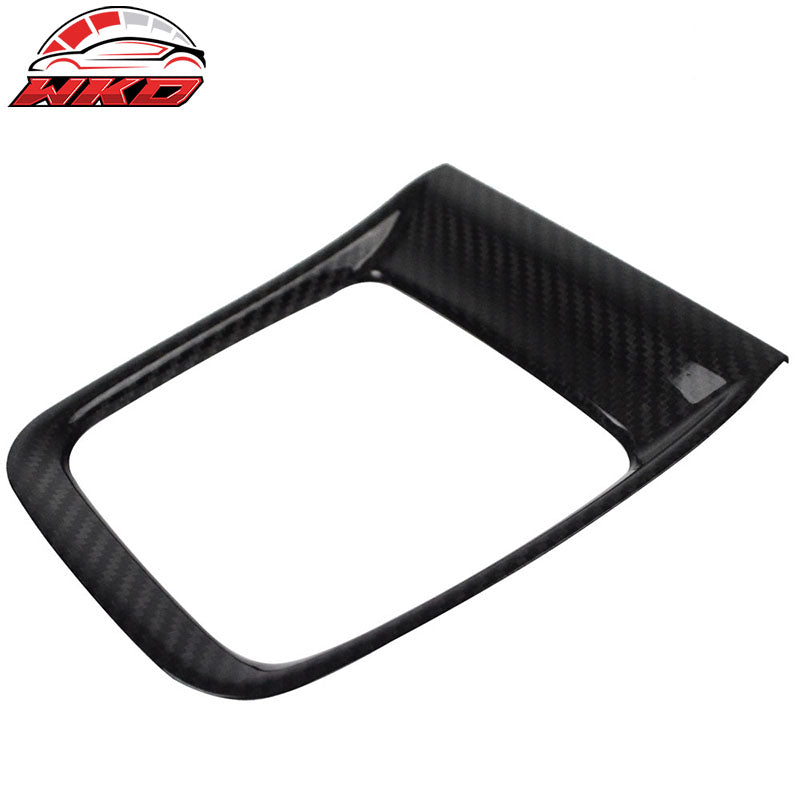 Fits 15-21 Subaru WRX STI Carbon Fiber CF Front Gear Shifter Panel Cover Trim