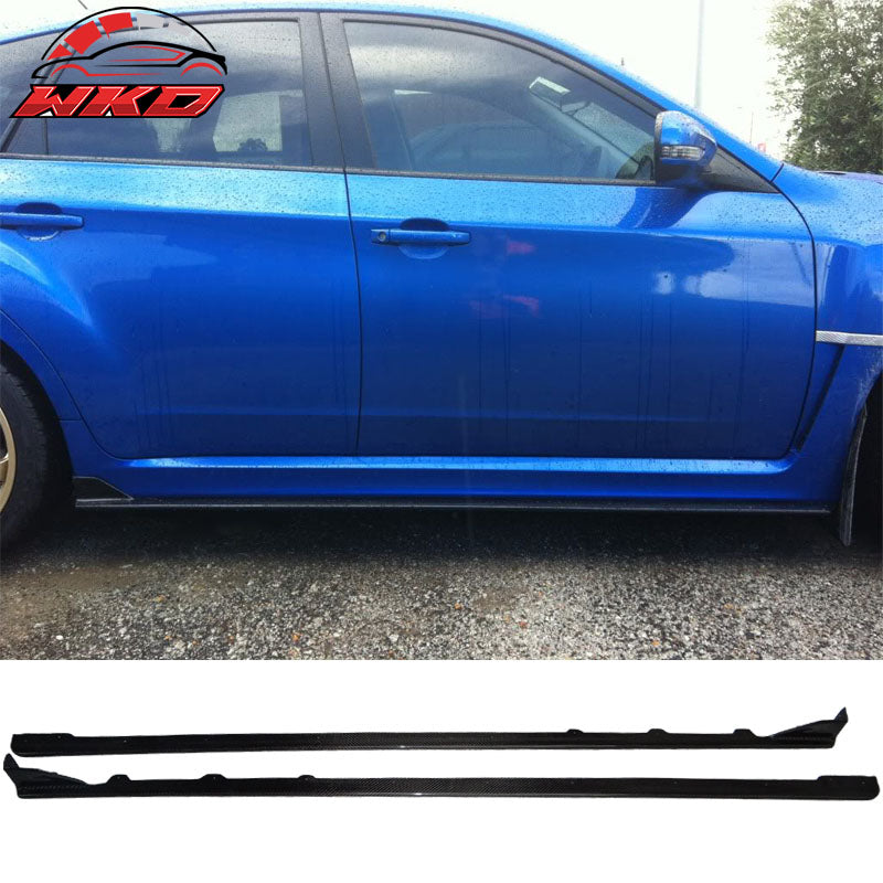 Fits 15-21 Subaru WRX 4Dr STI Style Side Skirts - Carbon Fiber CF