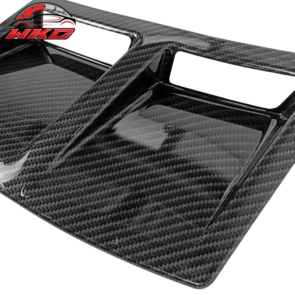 Fits 15-21 Subaru WRX STI Style Carbon Fiber Print Rear Bumper Side Fender Vent